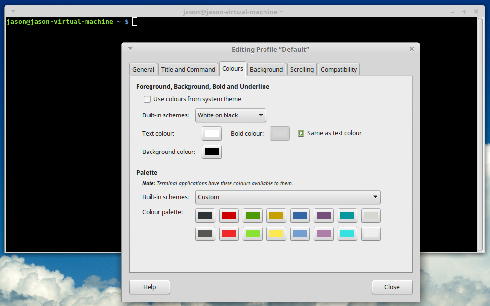 Change The Background Color Of The Terminal In Linux Mint Securitron 