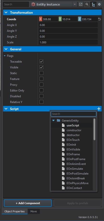World Editor user script option.